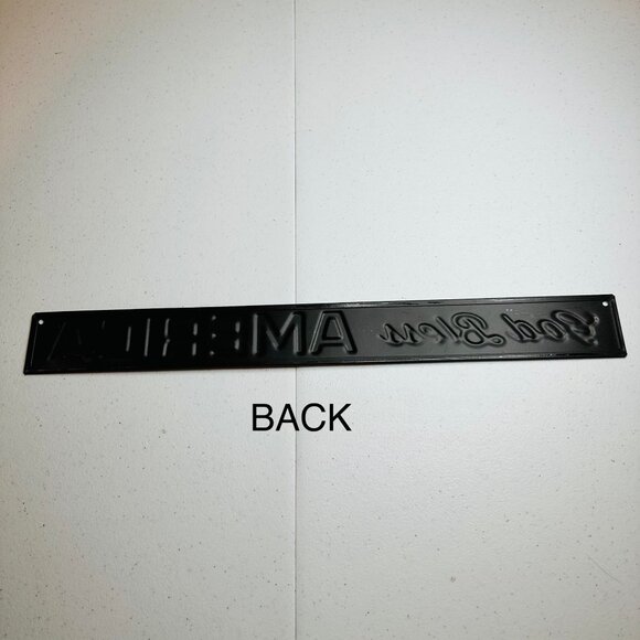 God Bless America small metal patriotic sign Fourth of July Independence Day - Picture 4 of 10